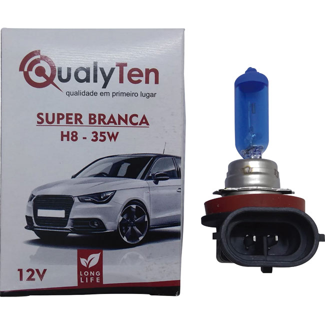 LAMPADA H8 12V 35W SUPER BRANCA 8500K – Montecarlo